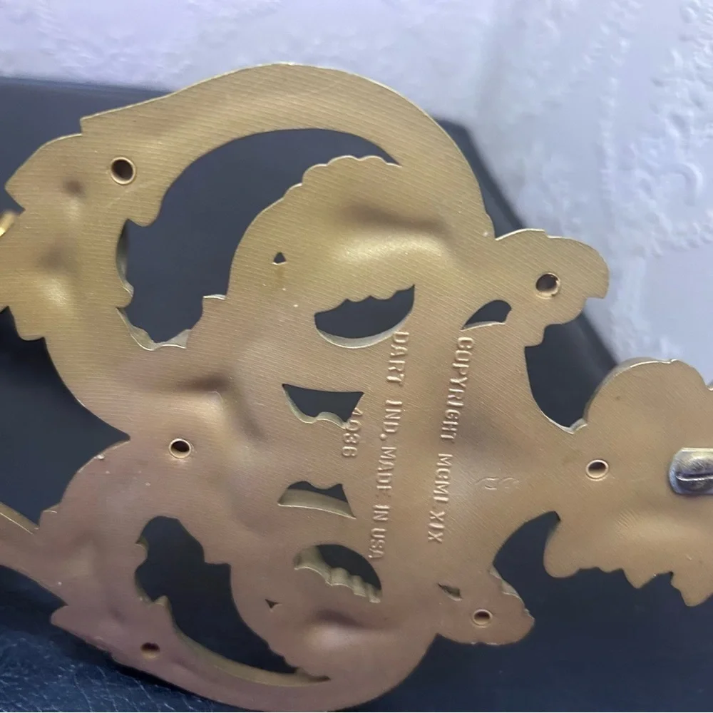 Vintage Dart Industries 4036 Gold Floral Plastic Resin Wall Sconce